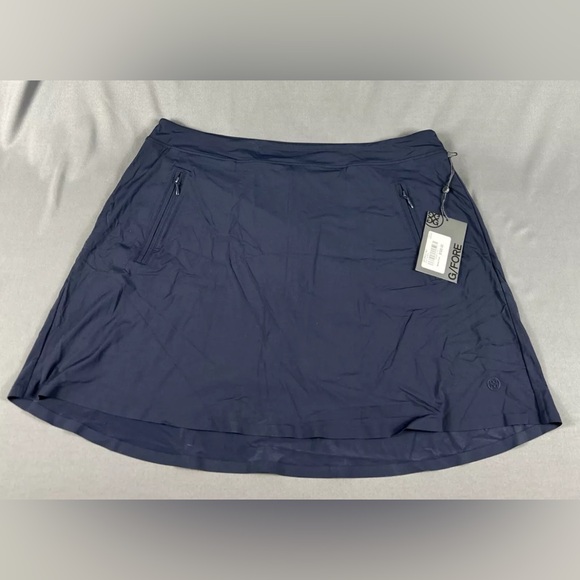 G/Fore G4 Womens Golf Skort XL Navy Blue Nylon Spandex